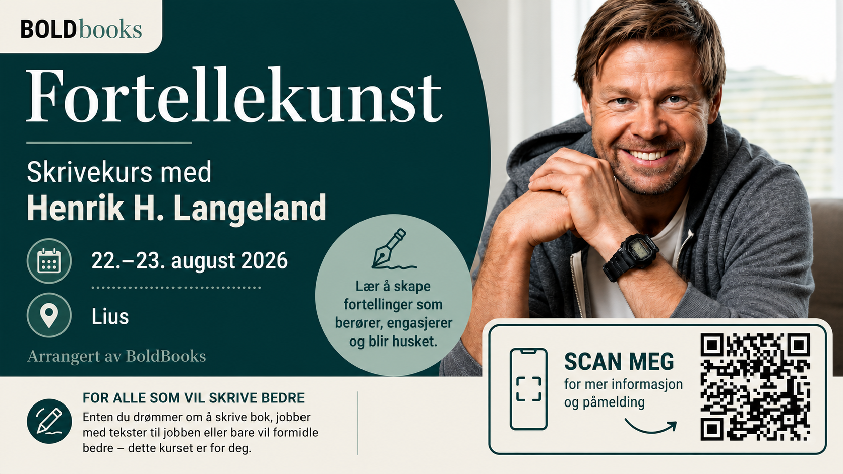 Skrivekurs med Henrik H. Langeland