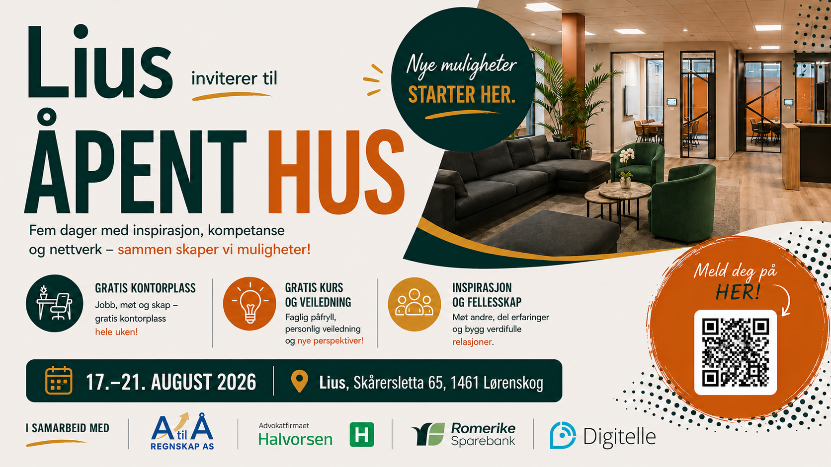 Åpent Hus17.-21.august!!!